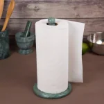 Creative Home Natural Green Marble Paper Towel Holder - 12.5 in. Heavyweight Kitchen Towel Dispenser thumbnail 3
