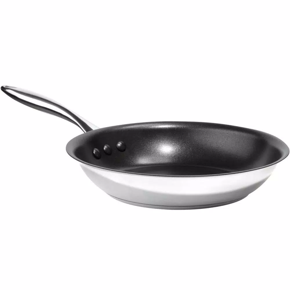 Ozeri Earth Pan ETERNA 10 in. Stainless Steel Nonstick Frying Pan, Tri-Ply Induction Compatible