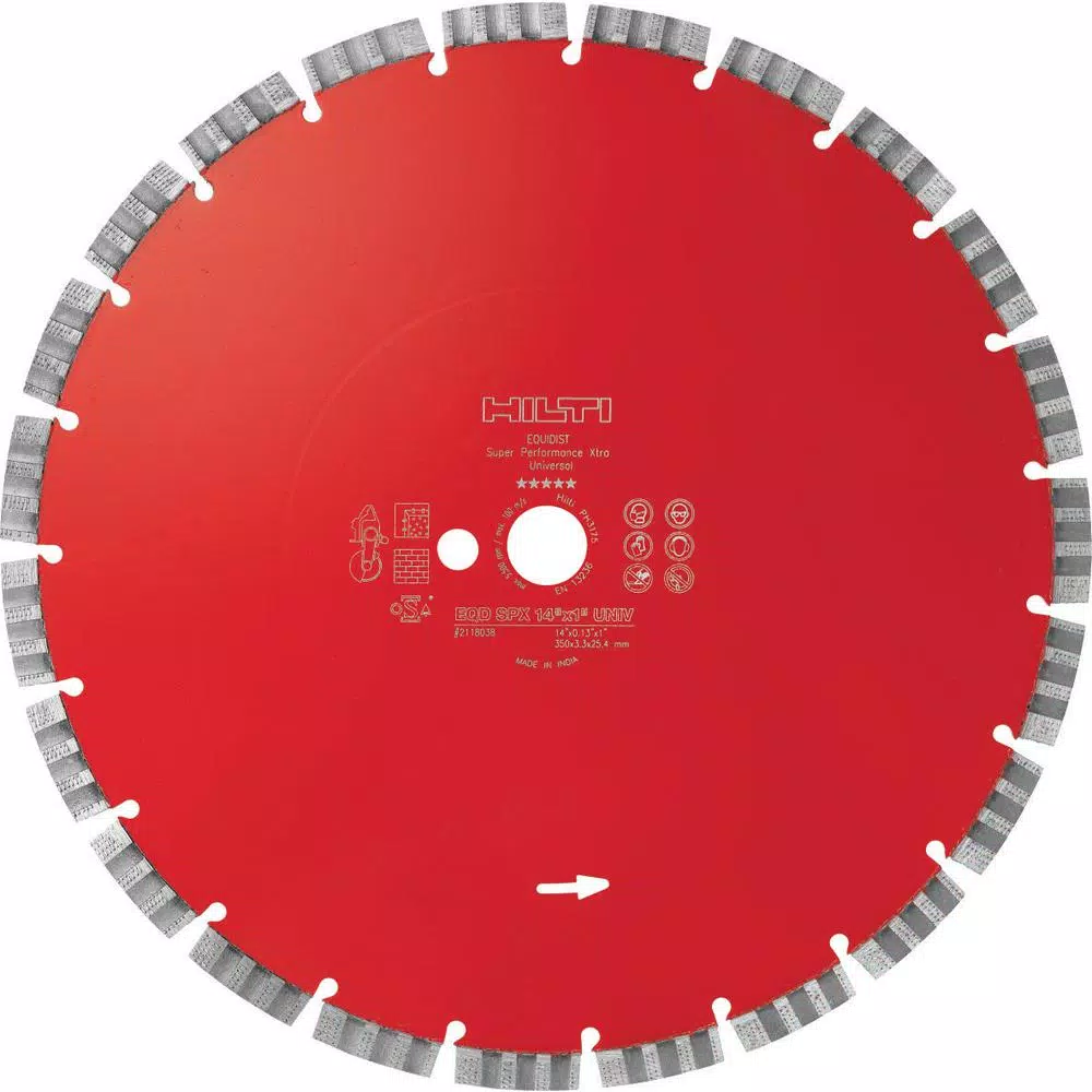Hilti DSH 700X 14 in. Handheld Gas Saw with 6 Diamond Blades