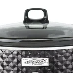 Brentwood Appliances 7 Qt. Black Slow Cooker with Removable Ceramic Pot and Tempered Glass Lid thumbnail 4