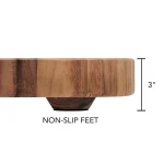 Ironwood Carolina Acacia Wood End Grain Cutting Board, 18 x 18 x 3 in thumbnail 5