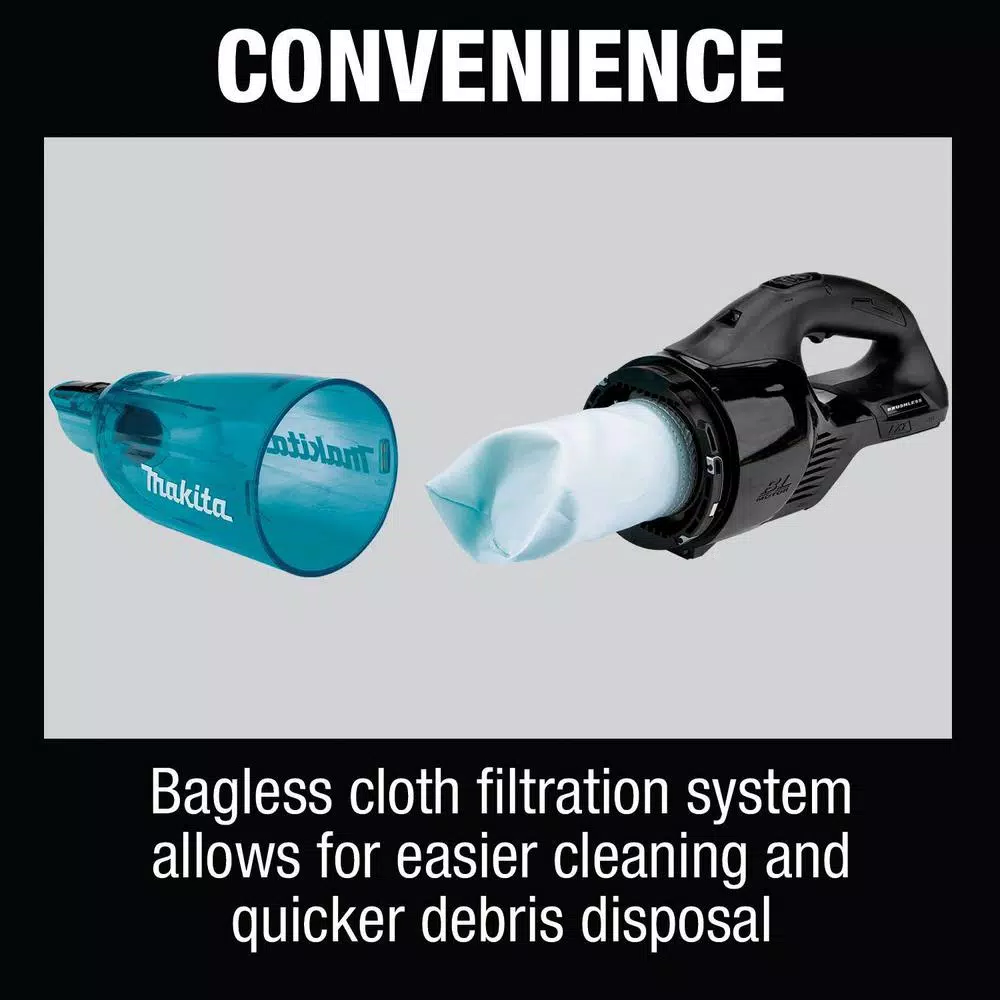 Makita 18V LXT Brushless Cordless Vacuum (Tool-Only)