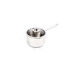 Swiss Diamond Premium Clad 3.7 qt. Stainless Steel Saucepan with Glass Lid thumbnail 1