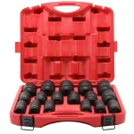 SUNEX TOOLS Sunex 468 3/4 in. Drive Deep Metric Impact Socket Set, 17-Piece thumbnail 3