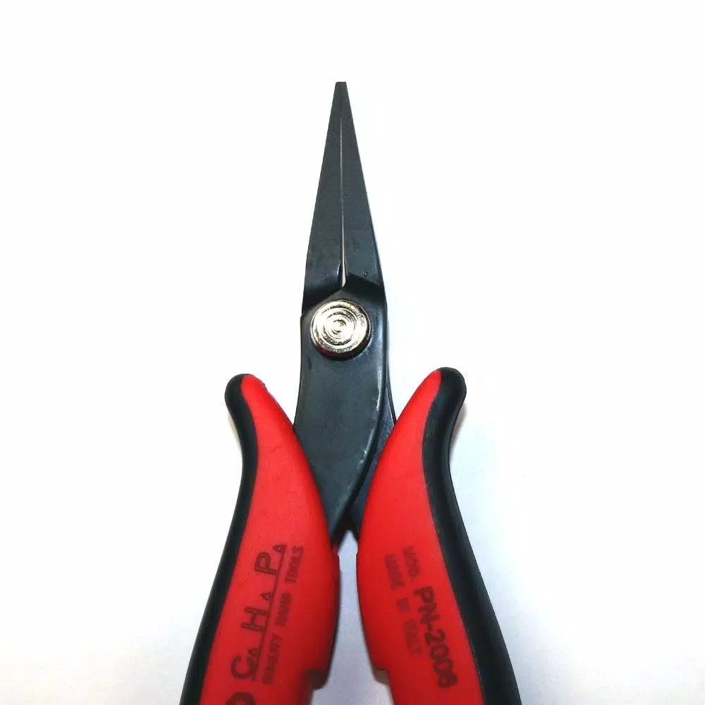 Hakko CHP PN-2006 Long Nose Pliers with 1.2 mm Pointed Nose and 32 mm Smooth Jaws