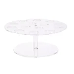 Mind Reader Clear Acrylic 14-Slot Round Ice Cream Cone & Sushi Roll Serving Tray Holder thumbnail 1