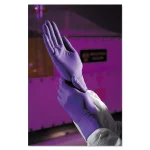 Kimberly-Clark PROFESSIONAL Small Purple Nitrile Disposable Exam Gloves, Textured Fingertips, Beaded Cuff, 100-Count thumbnail 2