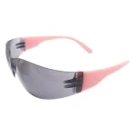 Girl Power At Work Lucy Ladies Eye Protection Safety Glasses, Pink Frame with Gray Anti-Fog Lens thumbnail 1