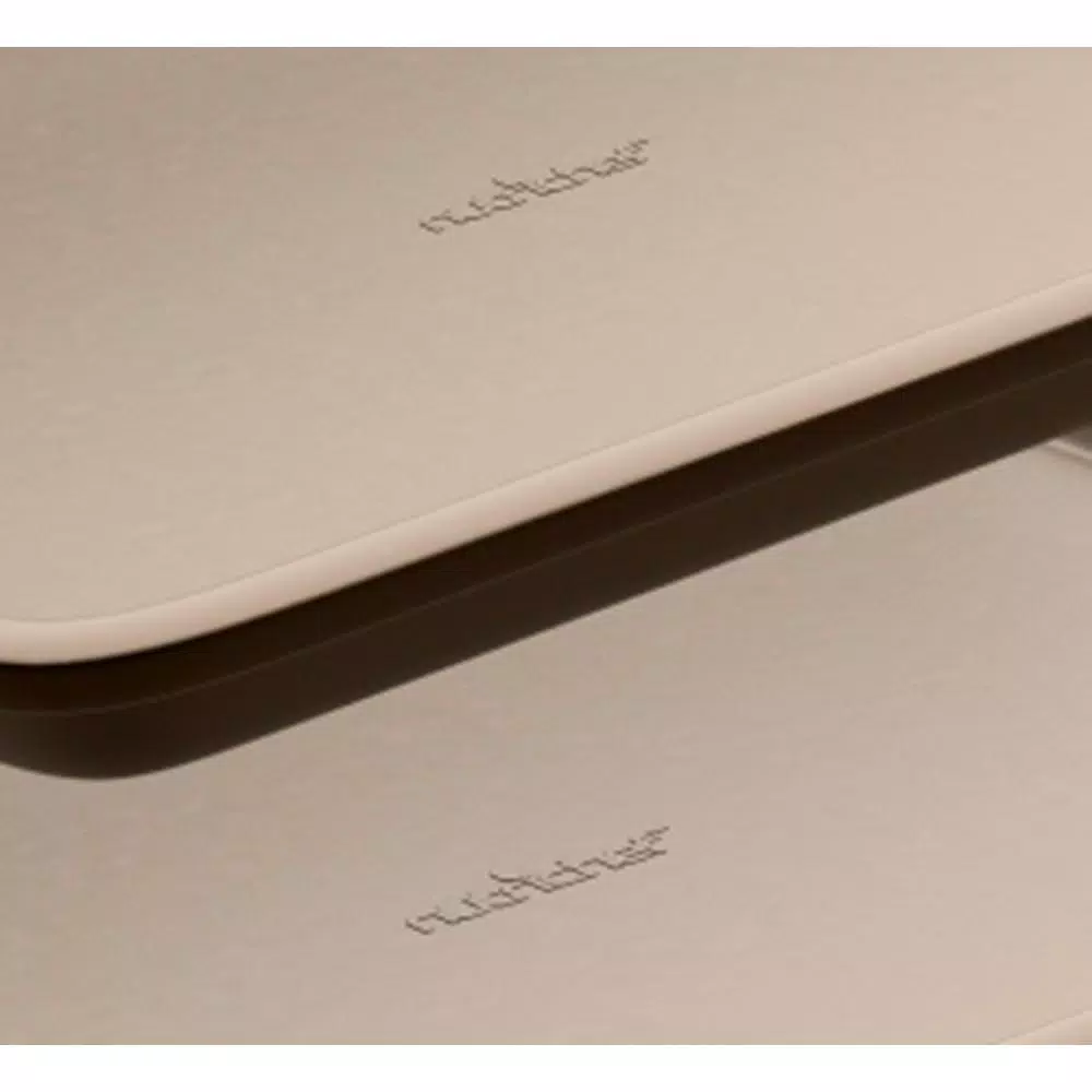 NutriChef 2-Piece Nonstick Carbon Steel Baking Sheet Set, Large and Medium Gold Pans