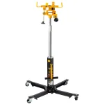 Omega Lift 1000 lbs. Capacity Black Telescopic Transmission Jack with Hydraulic 2-Stage Chrome Rams thumbnail 1