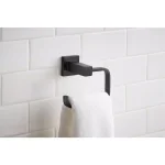 Glacier Bay Farrington Matte Black Towel Ring thumbnail 2