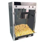 Paragon Contempo Pop 8 oz. Black Stainless Steel Countertop Popcorn Machine thumbnail 1
