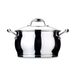 BergHOFF Essentials Zeno 10.6 Qt. Stainless Steel Stock Pot with Glass Lid thumbnail 1