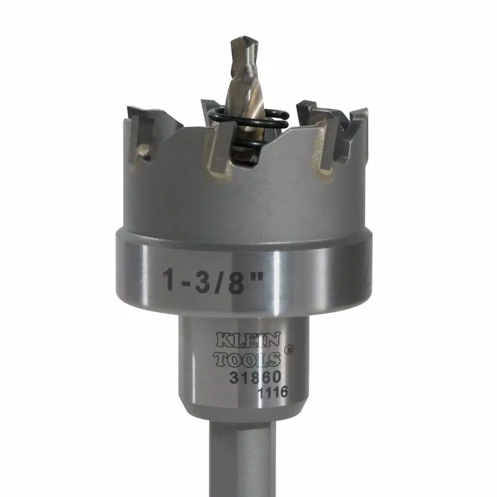 Klein Tools 1-3/8 in. Carbide Hole Cutter with Arbor and Pilot Bit