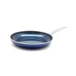Blue Diamond 12 in. Aluminum Ceramic Nonstick Frying Pan, Blue thumbnail 1