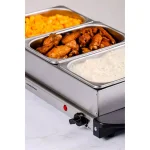 Ovente 1.5 Qt. Stainless Steel Electric Buffet Server Warming Tray with Adjustable Temperature Control thumbnail 6