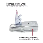 TowSmart Class I 1-7/8 in. Ball Coupler with 2 in. to 2-1/2 in. Adjustable Collars thumbnail 4