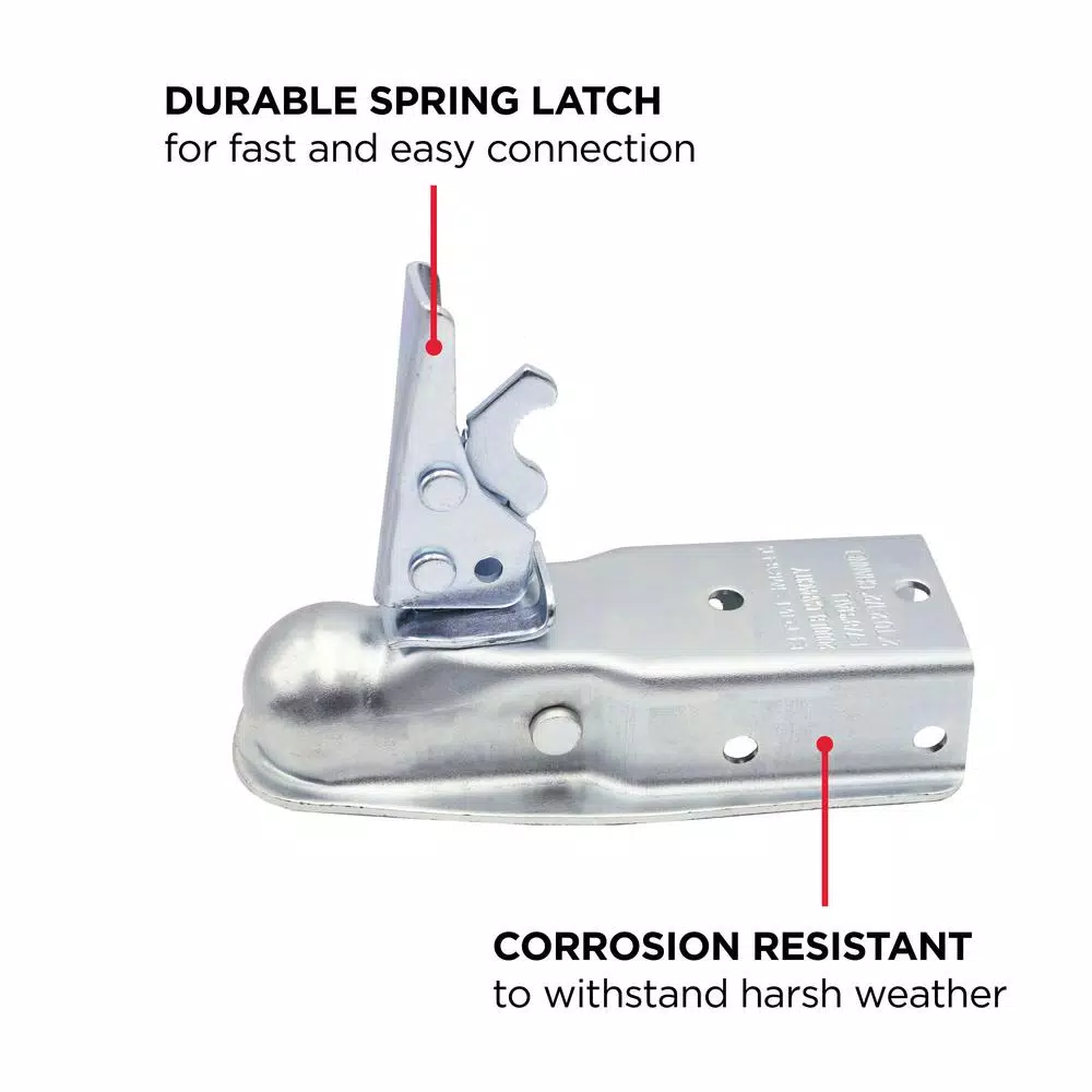 TowSmart Class I 1-7/8 in. Ball Coupler with 2 in. to 2-1/2 in. Adjustable Collars