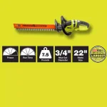RYOBI 18V ONE+ Cordless Jet Fan Blower and 22 in. Hedge Trimmer Combo Kit with 4 Ah Battery and Charger thumbnail 8