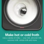 Hamilton Beach FlexBrew Single Serve Coffee Maker with Built-in Milk Frother, Black thumbnail 6