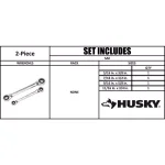 Husky 2-Piece SAE Quad Drive Reversible Ratcheting Wrench Set thumbnail 5