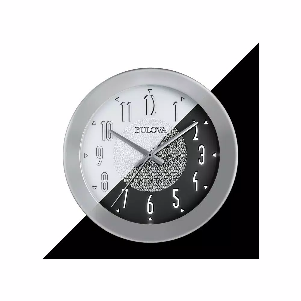Bulova Fantasmic 17 in. Bluetooth Indoor-Outdoor Wall Clock with Illuminated Dial