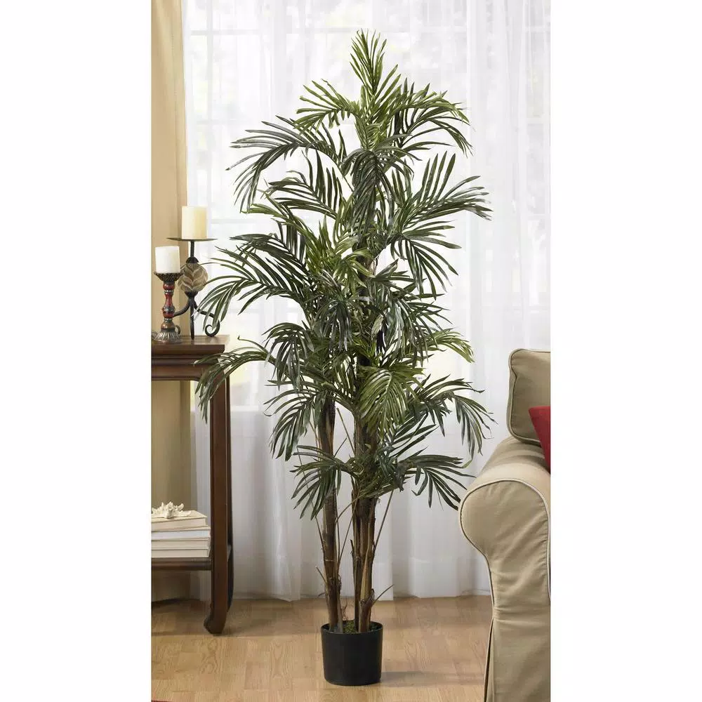 Nearly Natural 5 ft. Robellini Palm Artificial Silk Tree - Indoor Tropical Greenery