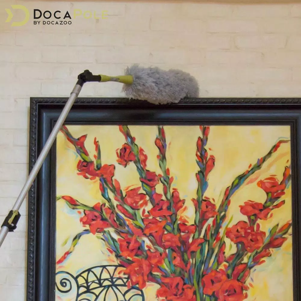 DocaPole Microfiber Feather Duster & 6-24 ft. Telescopic Extension Pole High Reach Cleaning Kit