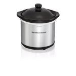 Hamilton Beach 6 Qt. Programmable Stay or Go Stainless Steel Slow Cooker with Party Dipper thumbnail 2