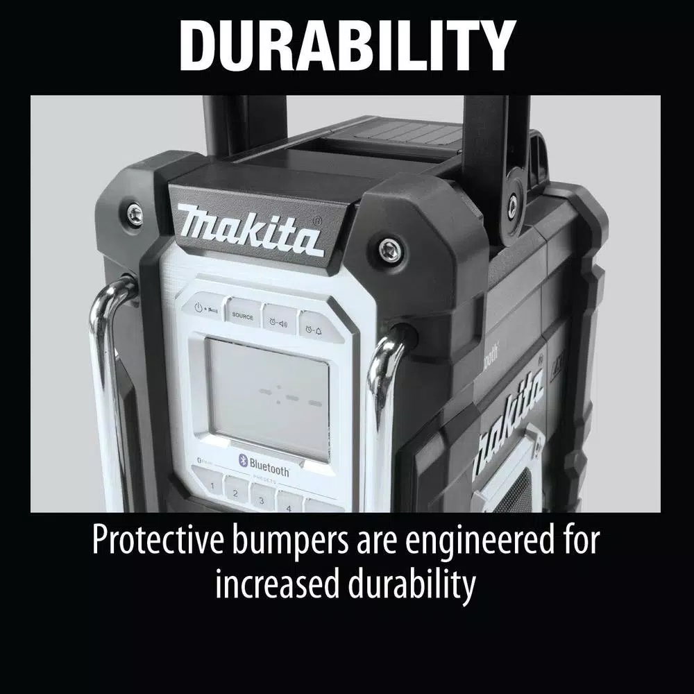 Makita 18V LXT Lithium-Ion Bluetooth Job Site Radio, Model XRM06B (Tool Only)