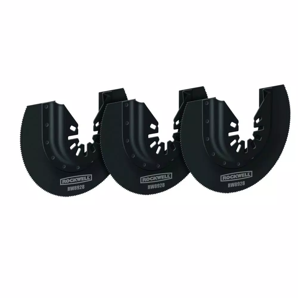 Rockwell Sonicrafter 3-1/8 in. HSS Semicircle Saw Blade 3-Pack