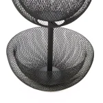 Mind Reader Black 2-Tier Mesh Metal Fruit Bowl, Round Decorative Wire Basket thumbnail 6