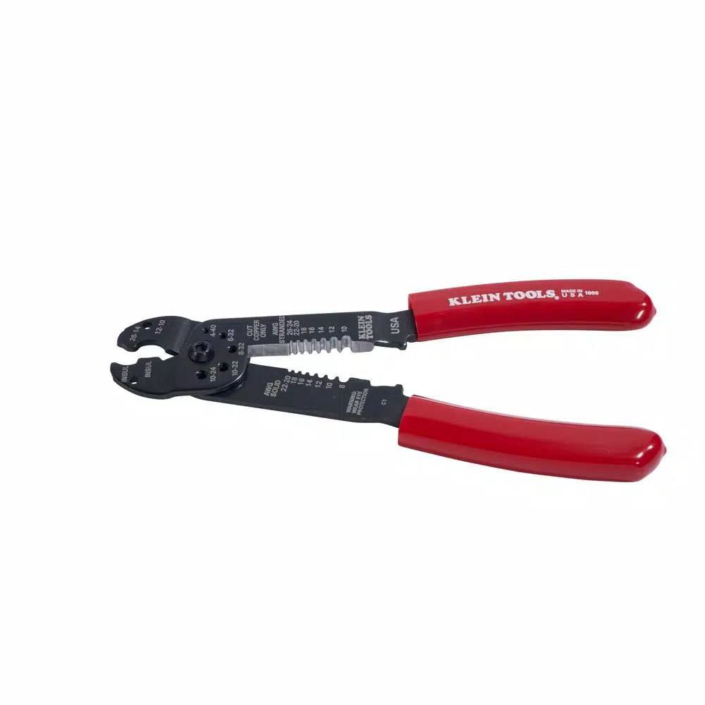 Klein Tools 6-in-1 Multi-Purpose Wire Stripper, Cutter, and Crimper Tool for 10-22 AWG Wire