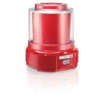 Hamilton Beach 1.5 Quart Ice Cream Maker, Red Countertop Frozen Dessert Machine thumbnail 1