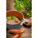 Gotham Steel 2 Qt. Aluminum Ti-Ceramic Non-Stick Sauce Pan with Glass Lid thumbnail 4