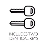 Design House Coventry Polished Chrome Single Cylinder Deadbolt Entry Handleset with Cambridge Interior Knob thumbnail 7
