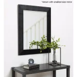 Kate and Laurel Reyna Large Black Beveled Glass Contemporary Accent Mirror thumbnail 5