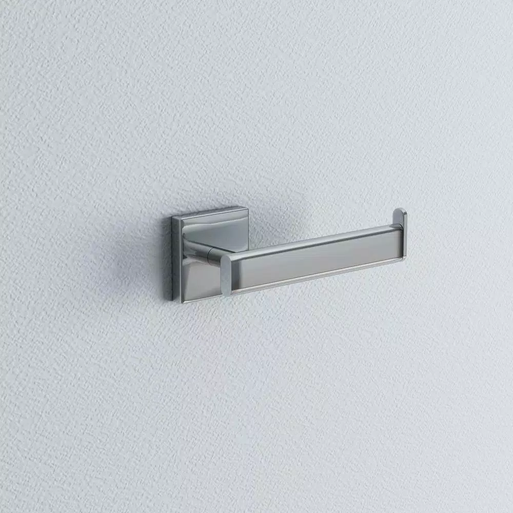 Gatco Elevate Euro Single Post Toilet Paper Holder, Chrome