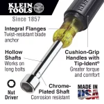 Klein Tools 5/8 in. Nut Driver with 4 in. Hollow Shaft thumbnail 2