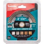 Makita 4.5 in. Turbo Rim Diamond Blade for General Purpose Masonry Cutting thumbnail 2