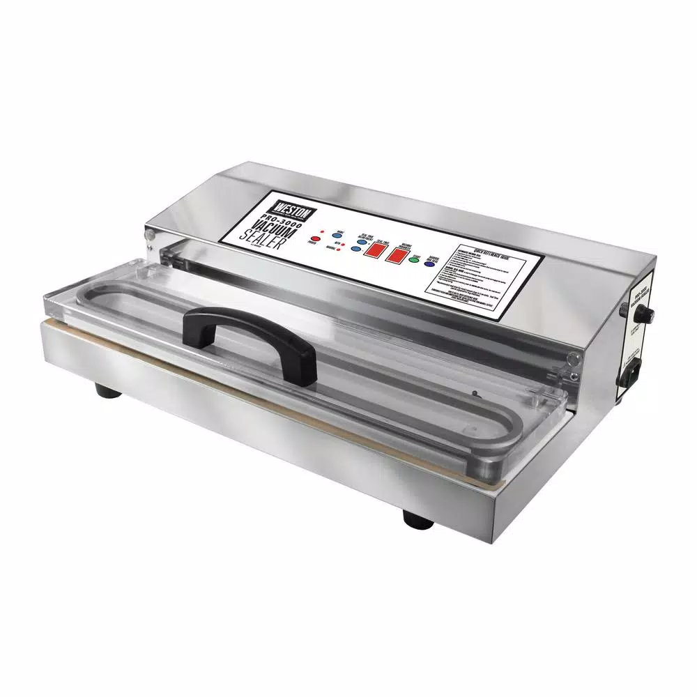 Weston PRO-3000 Stainless Steel Food Vacuum Sealer with Digital Control Panel