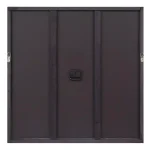 Pinnacle Modern 28 in. Black Square Wall Clock with Beveled Frame thumbnail 5