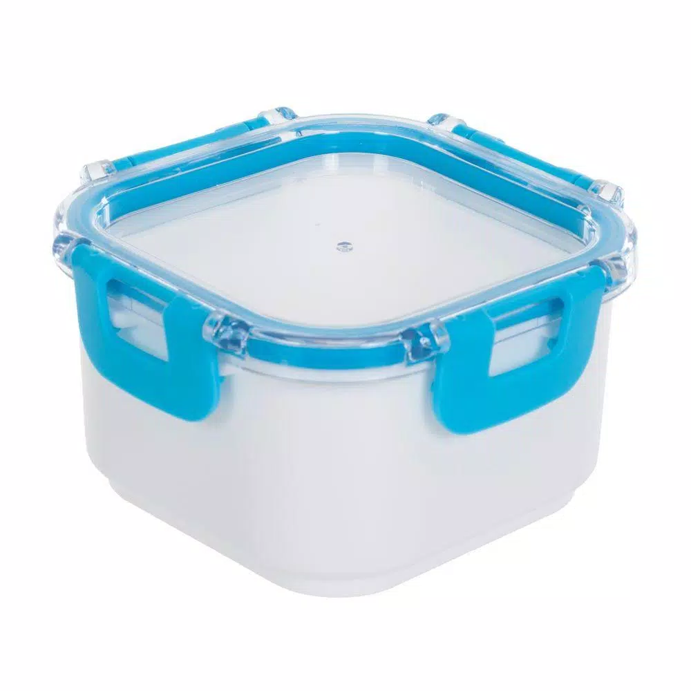 Classic Cuisine 3-Piece Portable Food Storage Set with Insulated Zippered Bag, Light Blue