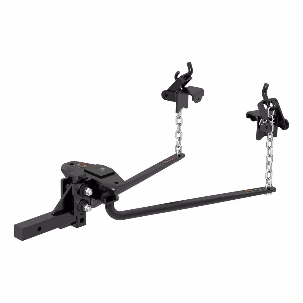 CURT Round Bar Weight Distribution Hitch, 6,000-8,000 lbs. GTW, 31-5/8 in. Bars
