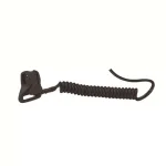 Ergodyne Squids 3158 Black Coiled Hard Hat Lanyard with Double Lock Buckle thumbnail 1