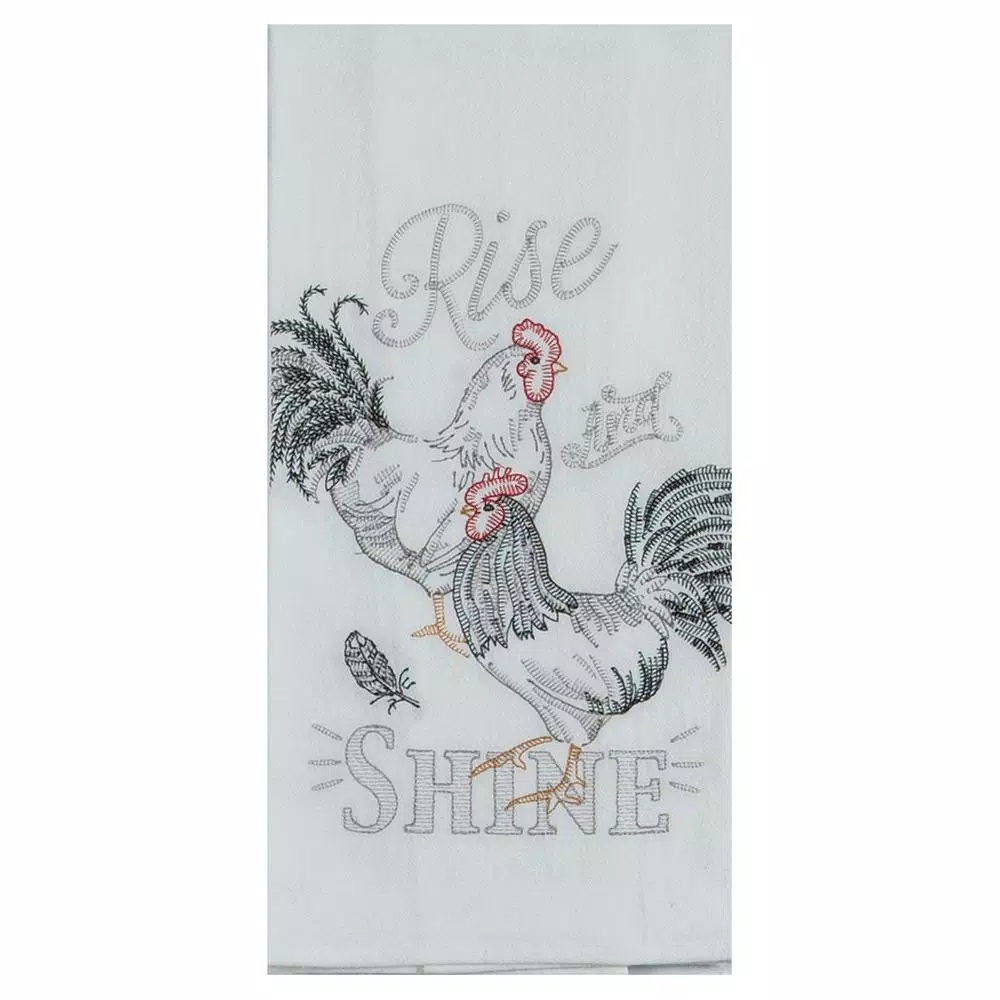Kay Dee Farmers Market Cotton Multi Kitchen Textiles Set - 4 Piece Rooster Farmhouse Collection