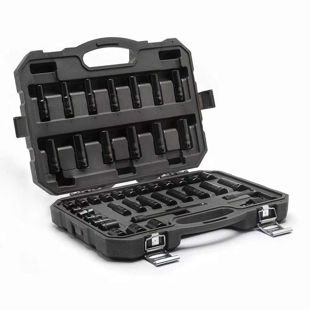 GearWrench 44-Piece 3/8 in. Drive SAE/Metric Deep Impact Socket Set