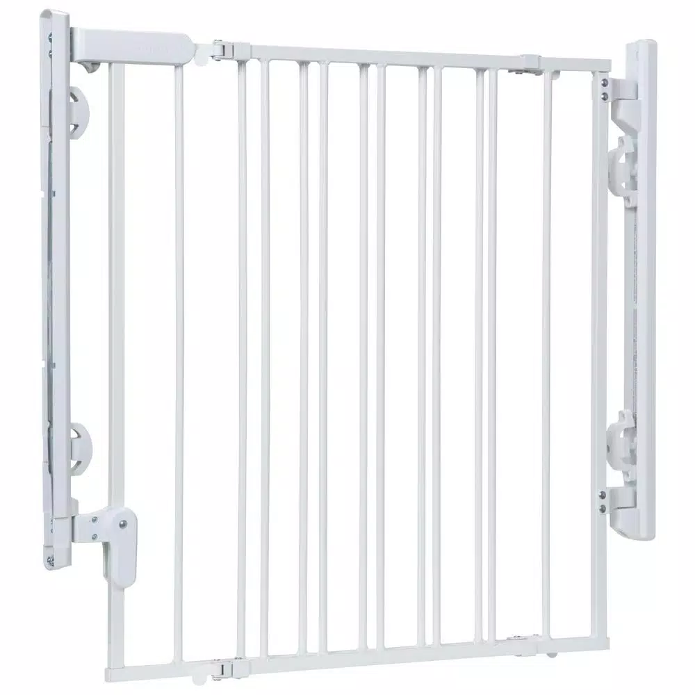Safety 1st Ready to Install 28 in. Hardware Mounted Child Safety Gate, White