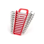 TEKTON 12-Piece Metric Angle Head Open End Wrench Set, 8 mm to 19 mm thumbnail 1