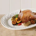 Gibson Home Fruitful White Stoneware 18.75in Oval Serving Platter thumbnail 3